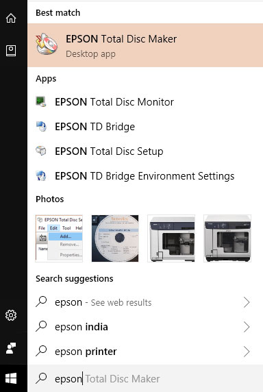 Epson Total Disc Monitor